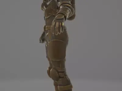 Game-Ready Rigged Deepsea Diver Low-poly 3D model  Low-poly 3D model