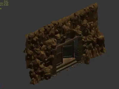 Desert - Palace Entrance - Gate 3D model