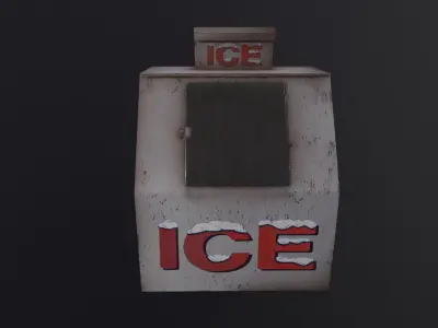 Ice Machine 3D Model Low-poly 3D model