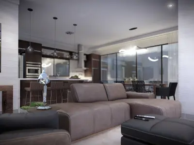 LPQDL1 - Contemporary House - Sketuchup V13 Lumion V10 3D model