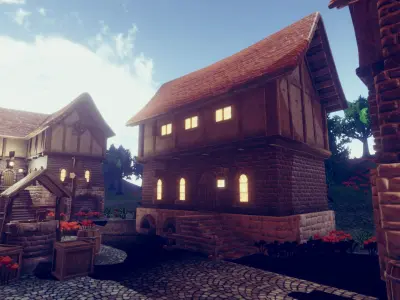 Adventure Village Update Low-poly 3D model