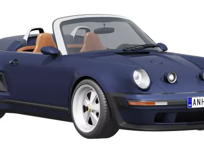 Singer Porsche 911 Carrera Cabriolet 2026 3D model
