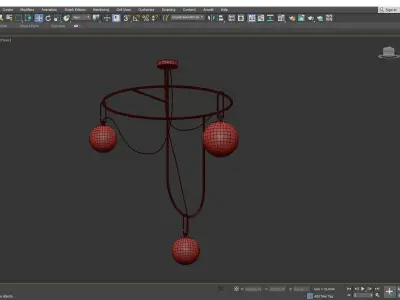 NH S4 CIRCULAR CHANDELIER Low-poly 3D model