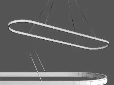 Eerie Linear Suspension Light Low-poly 3D model