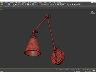 Morland Adjustable Wall Sconce Low-poly 3D model