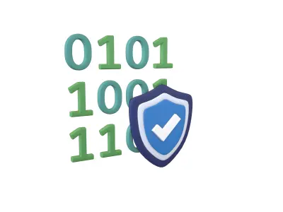 Data Protect Icon v1 005 Low-poly 3D model