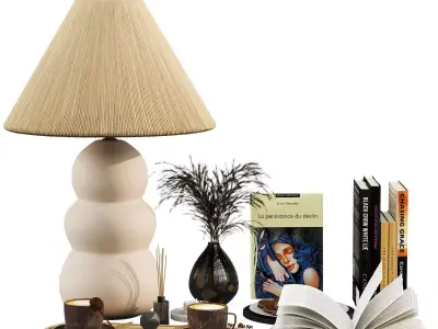 Decorative set 02 3D model 19