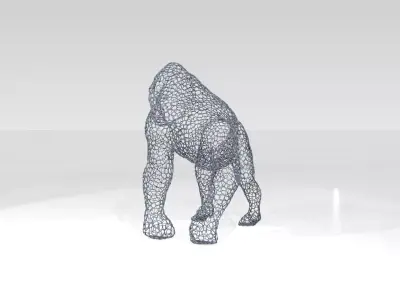 Gorilla Voronoi 3D model