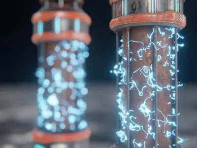 Sci-Fi Reactor Low-poly 3D model