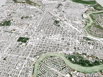 Cityscape Krasnodar Russia 3D model