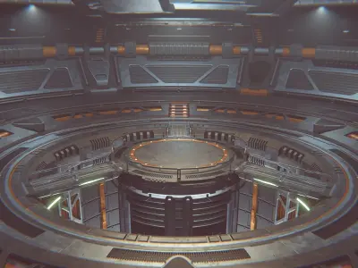  Sci-fi Scene for rendering Restyling - TESLA 