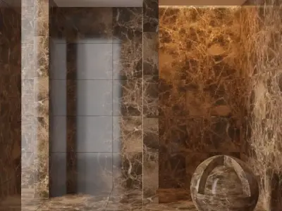 Marble wall 110 3D model