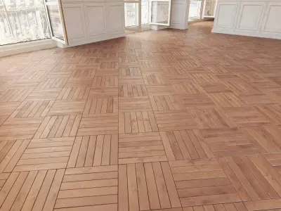 Herringbone parquet 35 WITHOUT PLUGINS 3D model