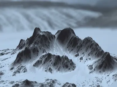 Snow Mountain 3D model