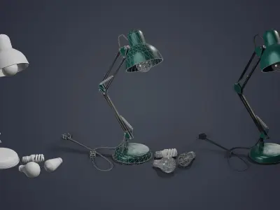 Table lamp 3D model 133