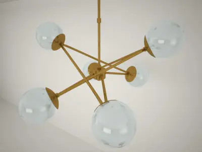 IAN K FOWLER Turenne Large Dynamic Chandelier 3D model