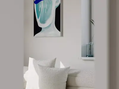 Modern style living room 3D model