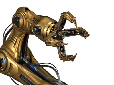 Robotic Arms Rigged 4 in 1 3D Model Pack