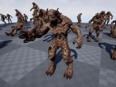 Alpha Demon - Game Ready Low-poly 3D model