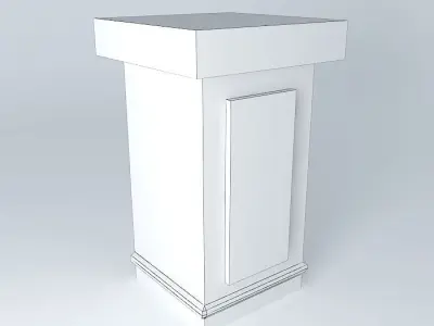 Station ticket sales Free 3D model