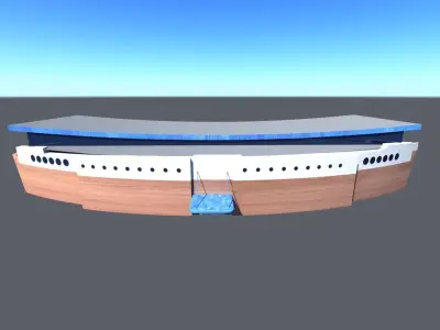 Hamad Aquatic Centre Aspire Doha Qatar 3D model