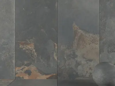 Stone Wall Tiles Kayah Rust 120x270 Set 1 Texture