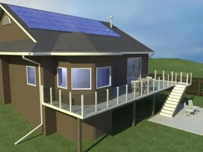 Home with Walkout Basement 3D model