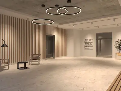 Interior Scene 11 - Lobby Nexus - 3D Interior 3D model