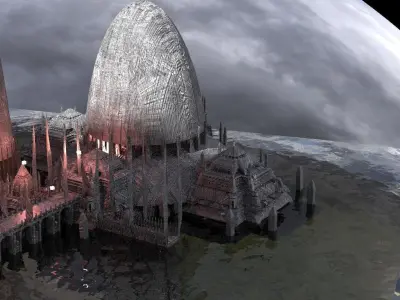 Mustafar Influenced Sith Dark Forces Kitbash 3D model