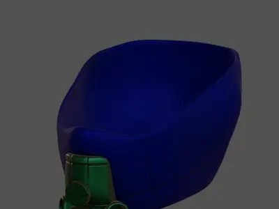 Gas mask helmet 3d model scifi Low-poly  Low-poly 3D model