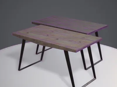 Table ar vr optimized Low-poly 3D model