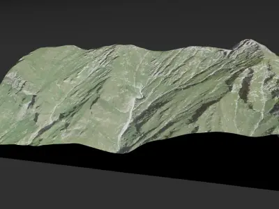 10 Background kitbash landscapes for your main scene Low-poly 3D model