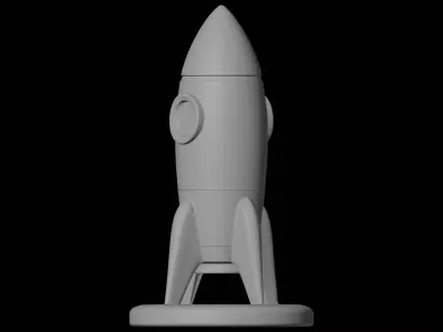 Rocket Model Space Decor 3D print model