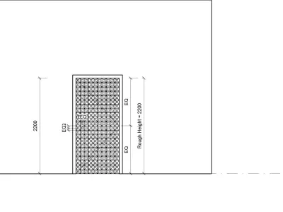parametric residential door 3D model