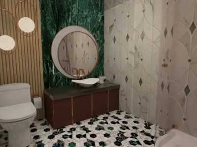 modern bathroom 3D model