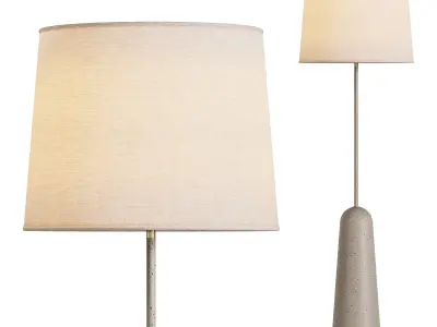 1462 Kaya Floor Lamp with Concrete Base 3D model