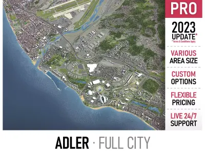 Adler Low-poly 3D model