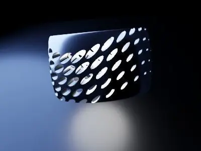 The WaveRing wall light with holes in it Free 3D print model