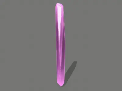 Crystal Set amethyst Low-poly 3D model purchase