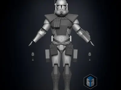 Animated ARC Trooper Armor Accessories 3D print model