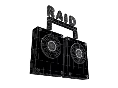 RAID Icon v1 002 Low-poly 3D model