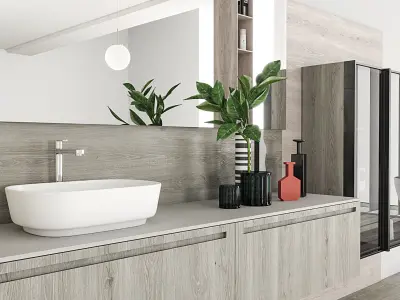 Bathroom furniture set Rush 3D model