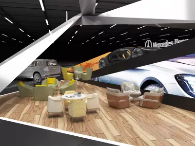 Exhibition Stand Stall Booth Low-poly 3D model