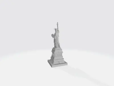 Statue of liberty 3D Model for Animation Scenes and Games Low-poly 3D model