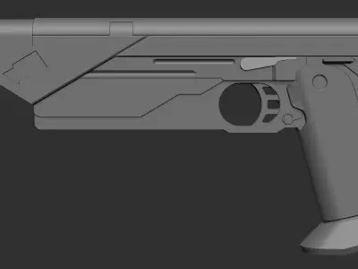 Bo-katan Westar-35 mandalorian blaster  3d print model 3D print model
