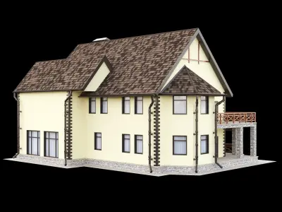 Cottage house 3D model