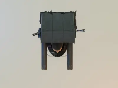 giant dual laser skibidi toilet 3D model