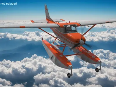  Splash Seaplane Floats Orange 