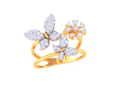  Women Ring MTL 3dm STL OBJ FBX Details 3D print model 109