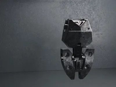 Robotic tors skeleton scifi 3D model